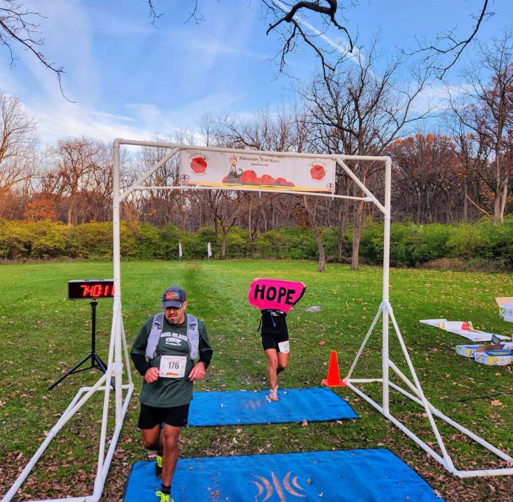 Action at Palos Park Woods North Start/Finish Area : Michelle's Phone...