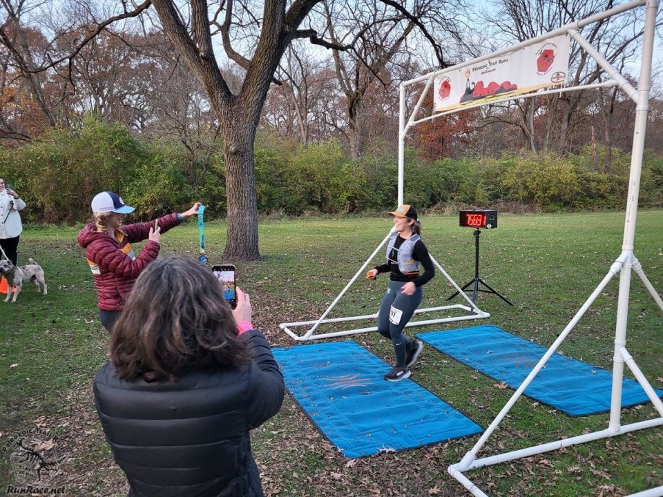 Action at Palos Park Woods North Start/Finish Area...