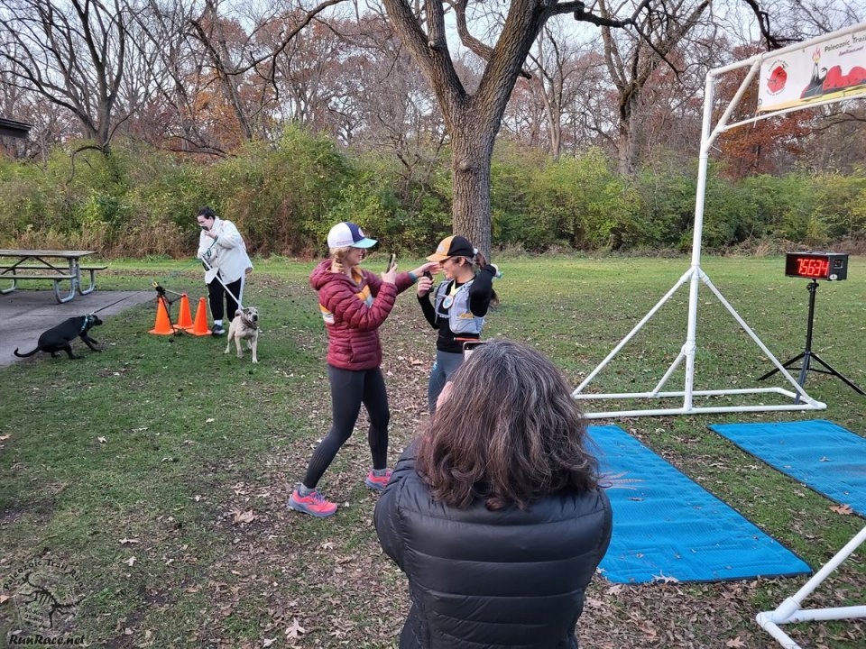 Action at Palos Park Woods North Start/Finish Area...