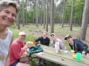 Bunk House Trail Runs Finish Area - Scuppernong Trailhead